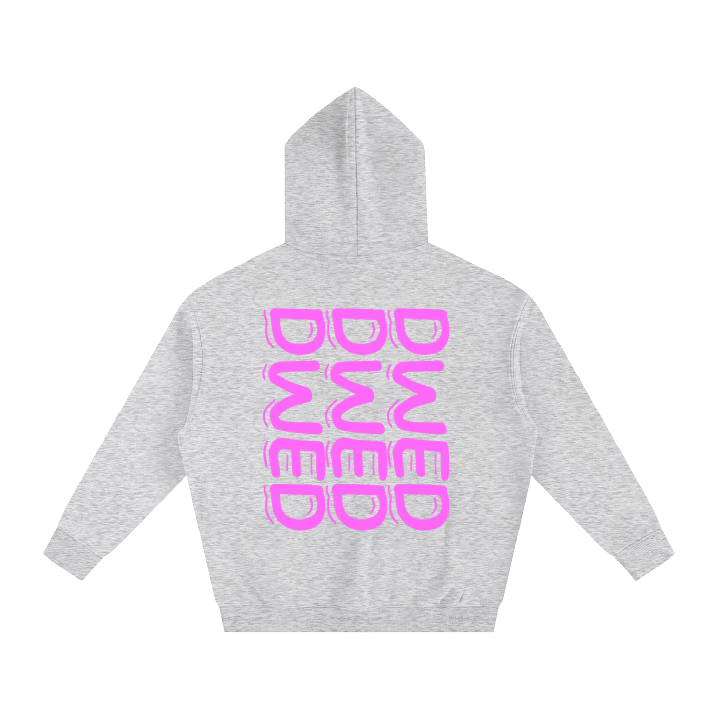 pink text hoodie