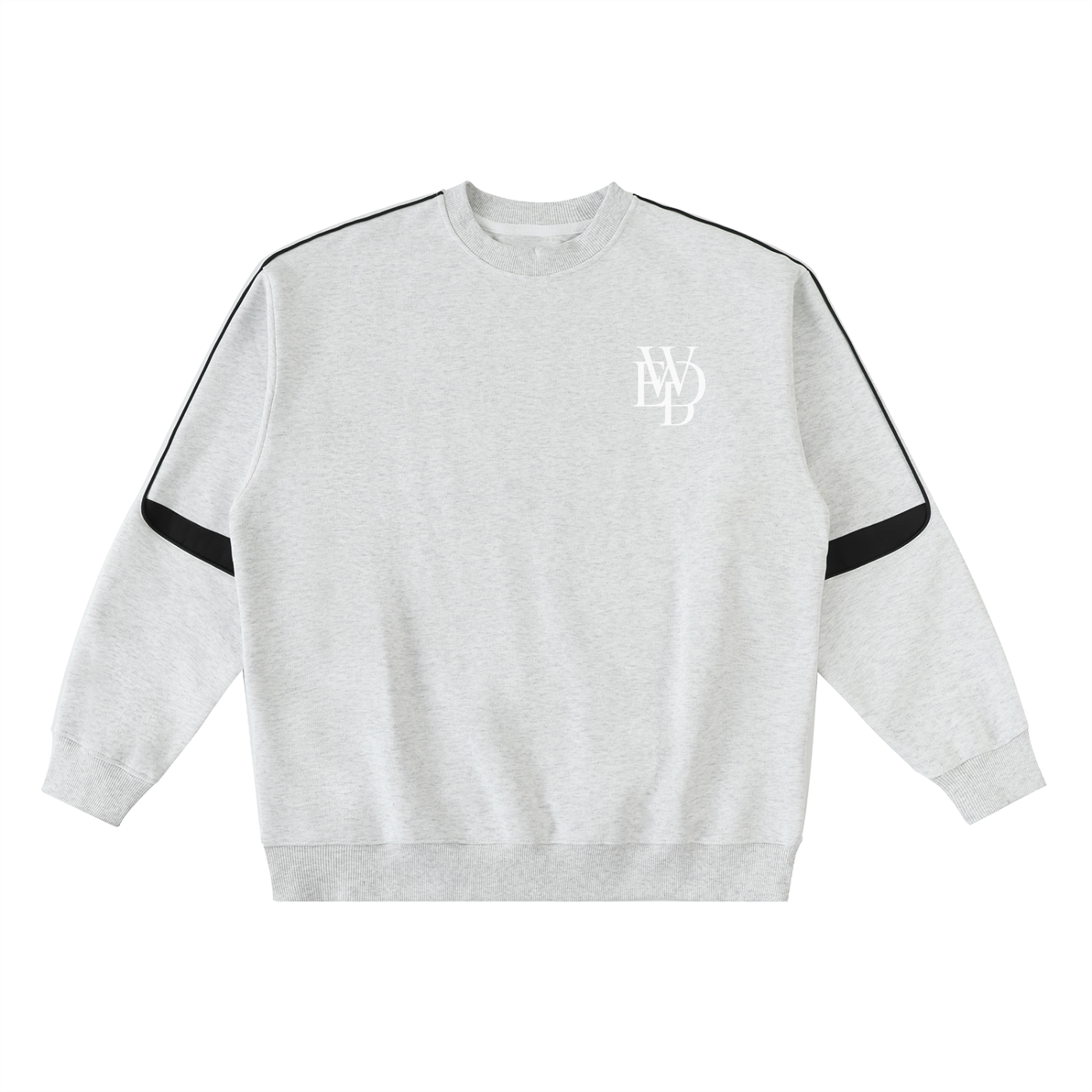 Oversized Crewneck Taped Sweatshirt