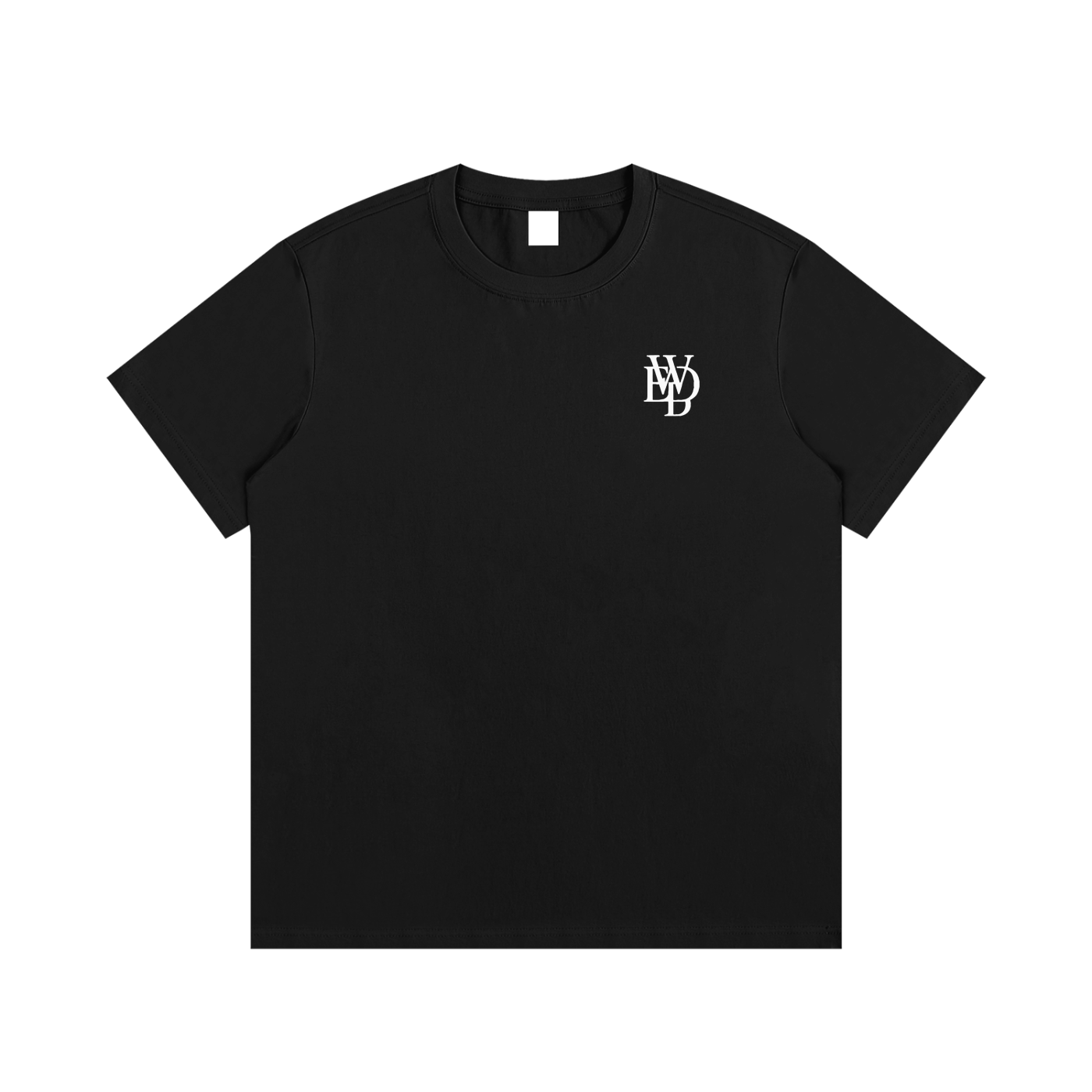 DWED logo Black Cotton T-shirt