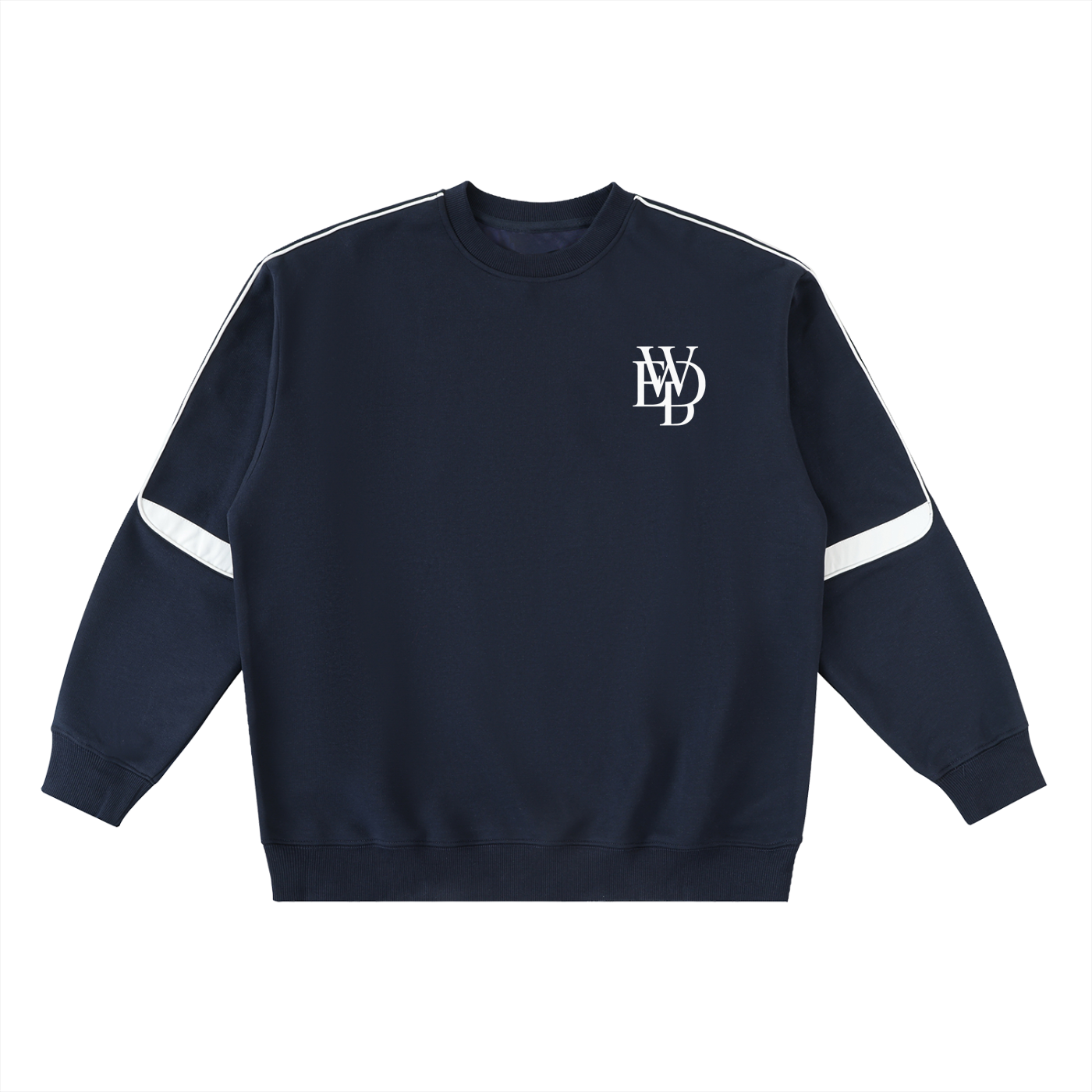 Oversized Crewneck Taped Sweatshirt