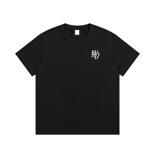 DWED logo Black Cotton T-shirt