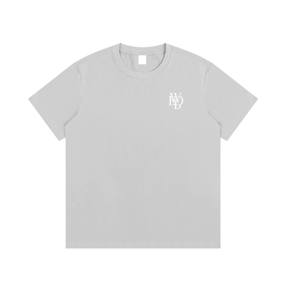 DWED logo Grey Cotton T-shirt