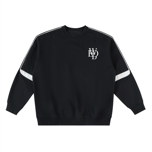 Oversized Crewneck Taped Sweatshirt